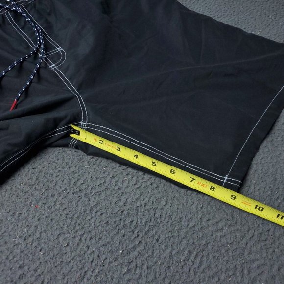 Tommy Hilfiger Swim Board Shorts Mens XL 34x9 Trunks Black - Picture 8 of 9